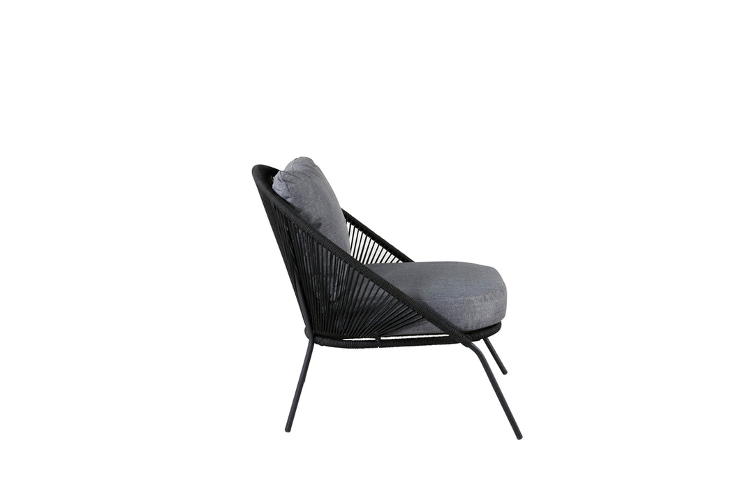 Lindos Loungefåtölj Svart