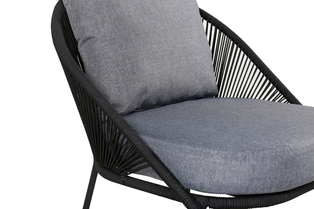 Lindos Loungefåtölj Svart