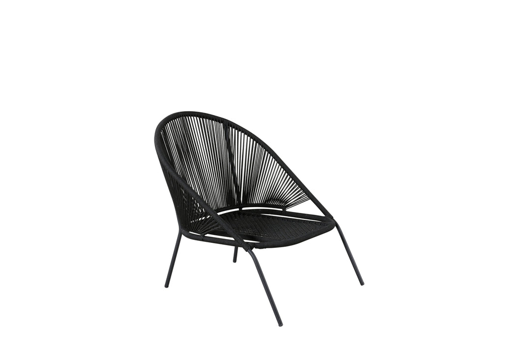 Lindos Loungefåtölj Svart