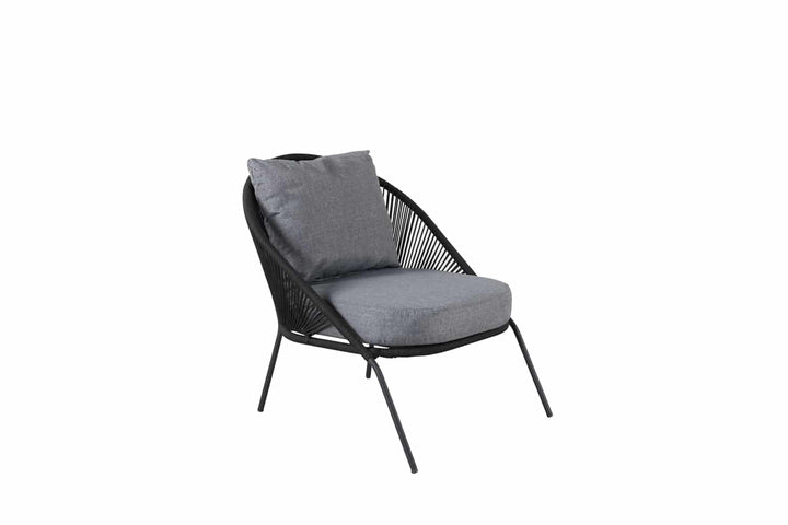 Lindos Loungefåtölj Svart