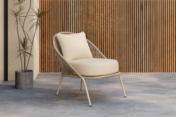 Lindos Loungefåtölj Beige