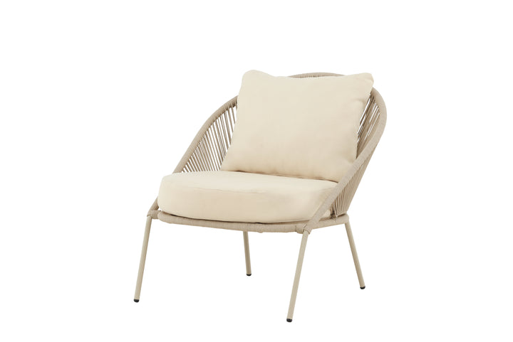 Lindos Loungefåtölj Beige