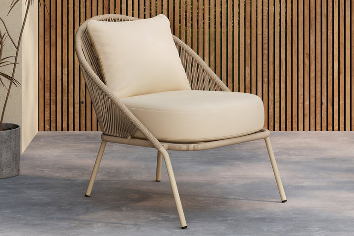 Lindos Loungefåtölj Beige
