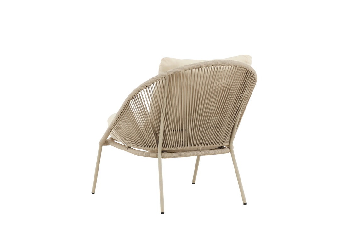 Lindos Loungefåtölj Beige