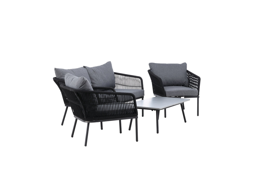 Lindos Soffgrupp Grå/Svart