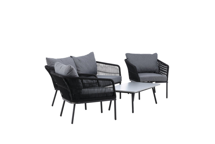 Lindos Soffgrupp Grå/Svart