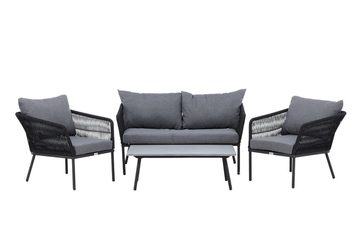 Lindos Soffgrupp Grå/Svart