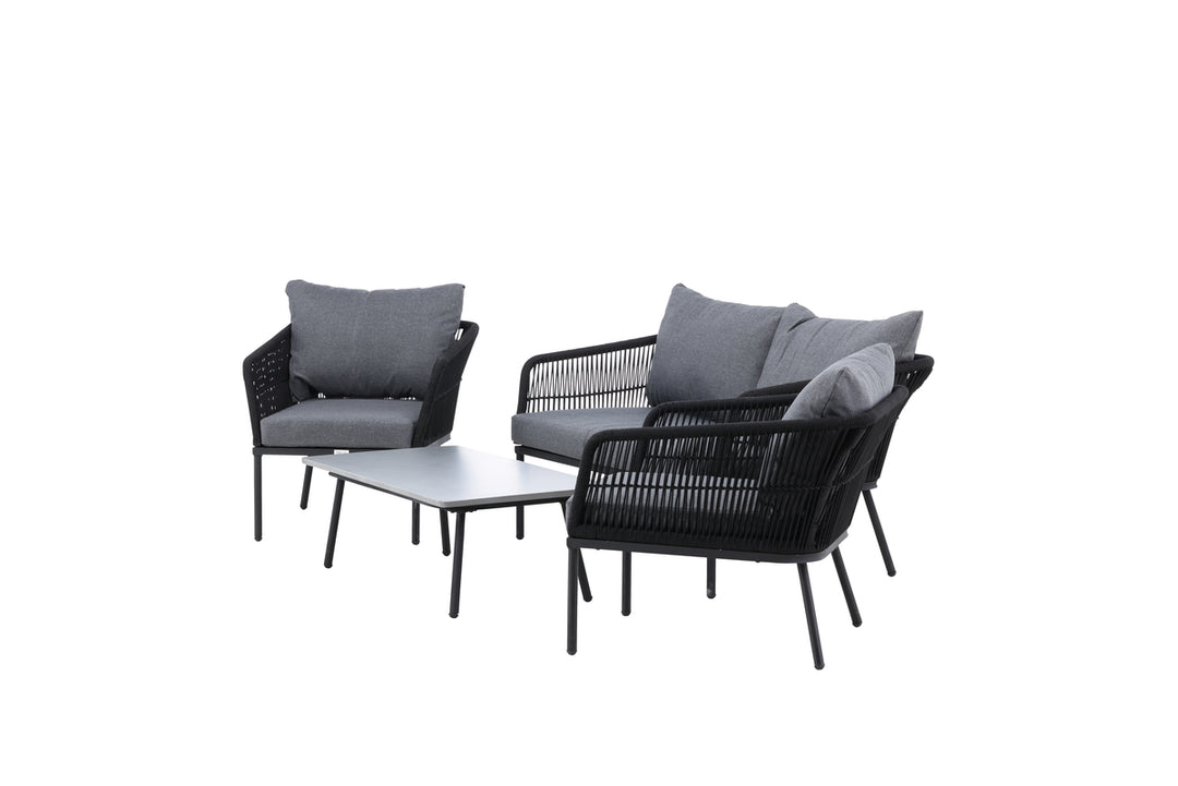Lindos Soffgrupp Grå/Svart