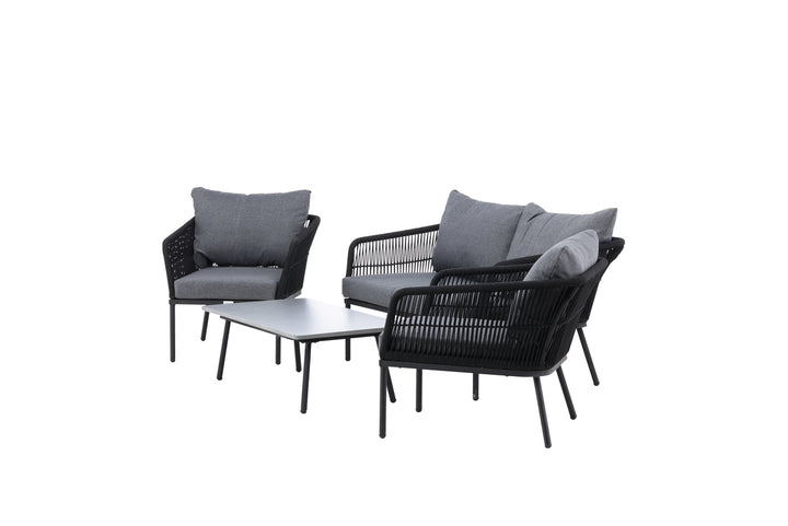 Lindos Soffgrupp Grå/Svart