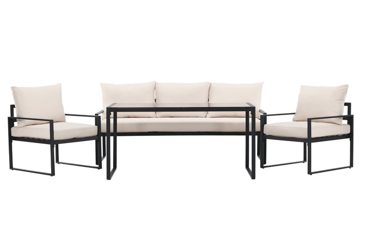 Catania Soffgrupp Svart/Beige
