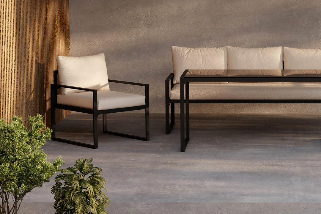 Catania Soffgrupp Svart/Beige