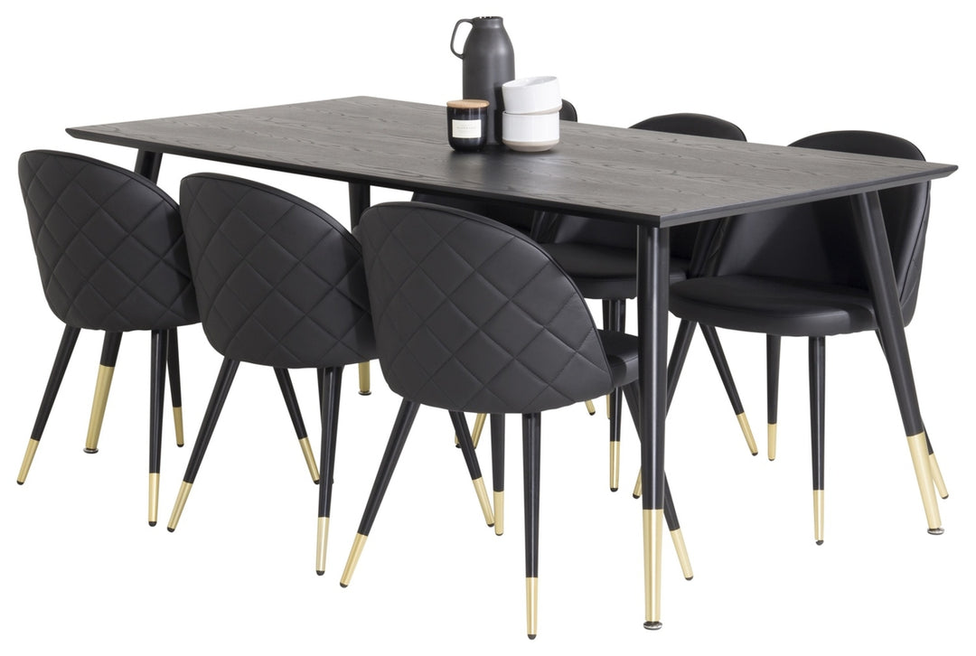 Dipp & Velvet Matgrupp Svart