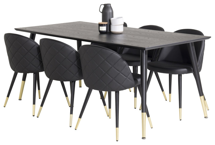 Dipp & Velvet Matgrupp Svart