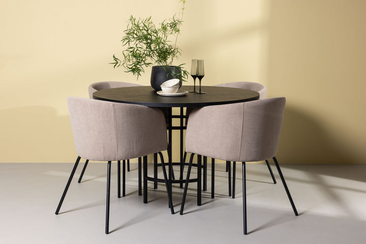Berit & Copenhagen Matgrupp Beige/Svart