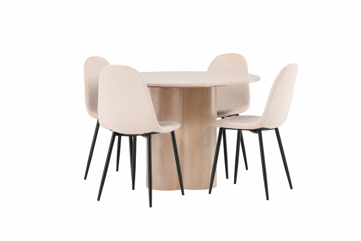 Polar & Olivia Matgrupp Beige/Vitputsad