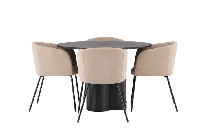Berit & Olivia Matgrupp Beige/Svart