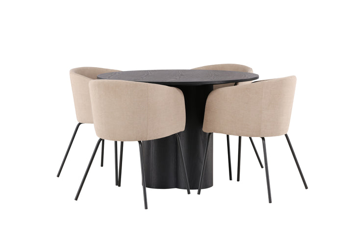 Berit & Olivia Matgrupp Beige/Svart