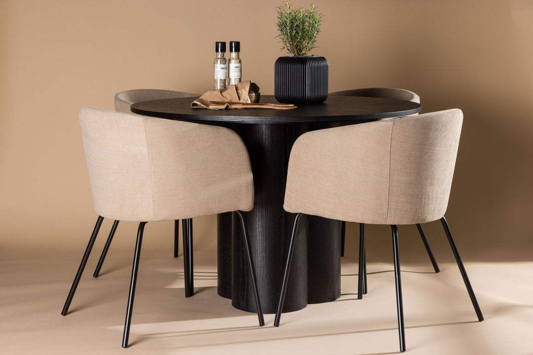 Berit & Olivia Matgrupp Beige/Svart