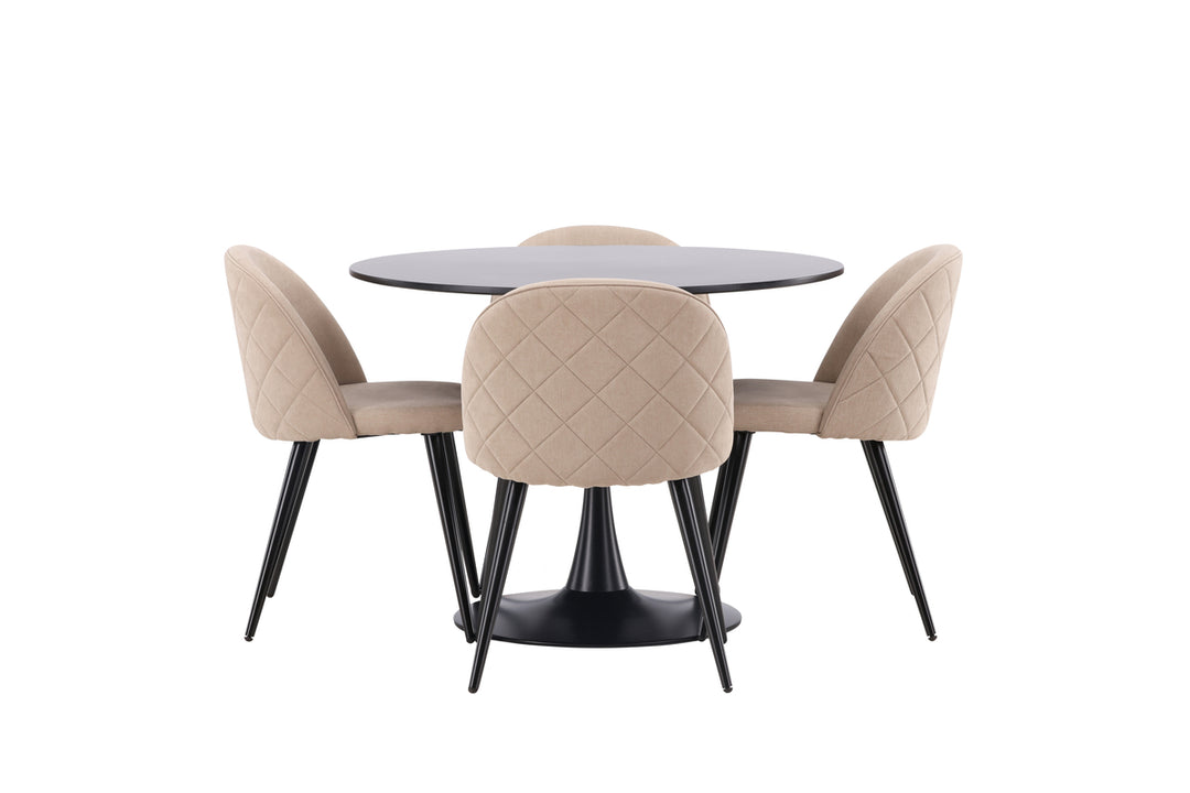 Velvet & Glade Matgrupp Beige/Svart