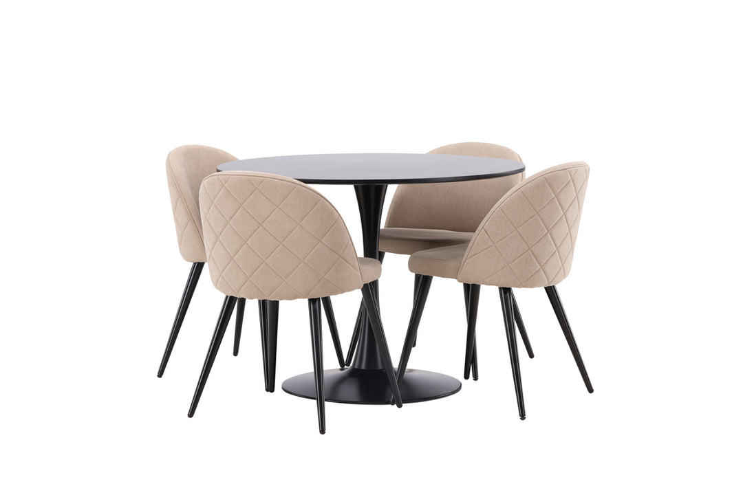 Velvet & Glade Matgrupp Beige/Svart