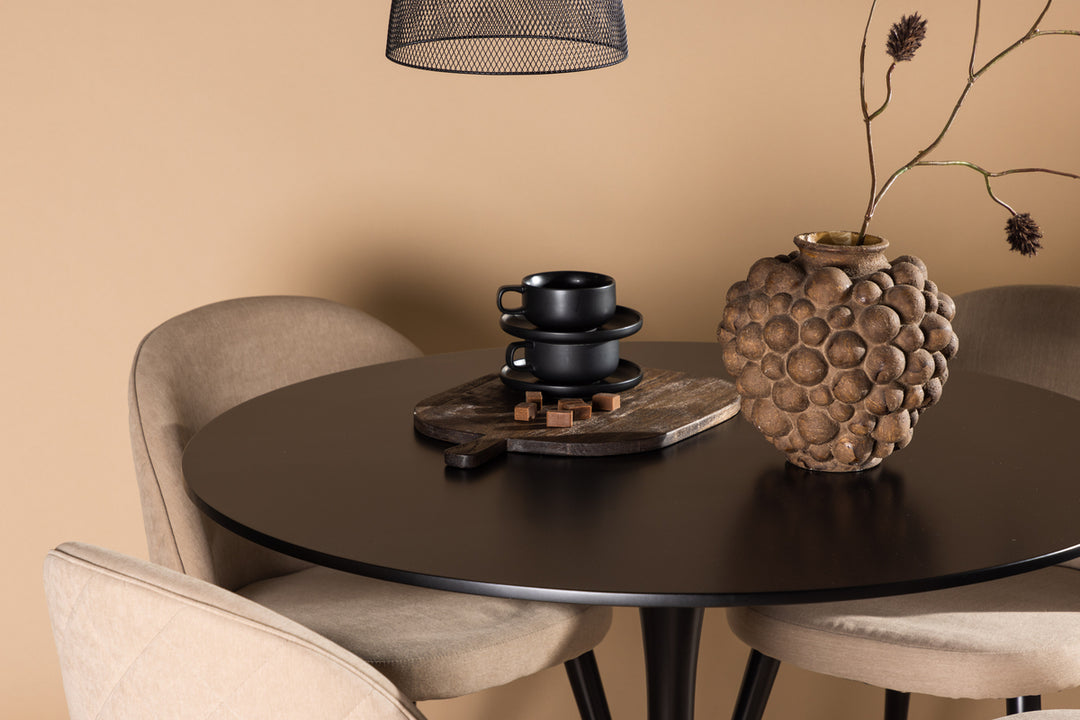 Velvet & Glade Matgrupp Beige/Svart