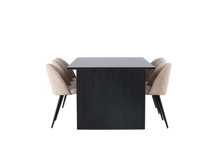 Velvet & Vail Matgrupp Beige/Svart