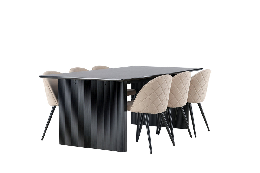 Velvet & Vail Matgrupp Beige/Svart