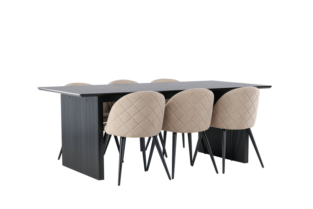 Velvet & Vail Matgrupp Beige/Svart