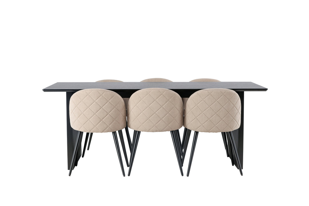 Velvet & Vail Matgrupp Beige/Svart
