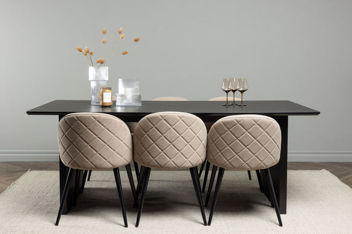 Velvet & Vail Matgrupp Beige/Svart