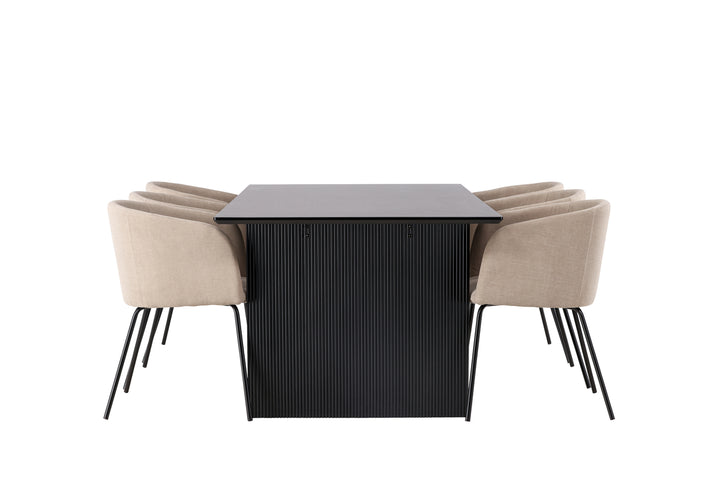 Berit & Vail Matgrupp Beige/Svart