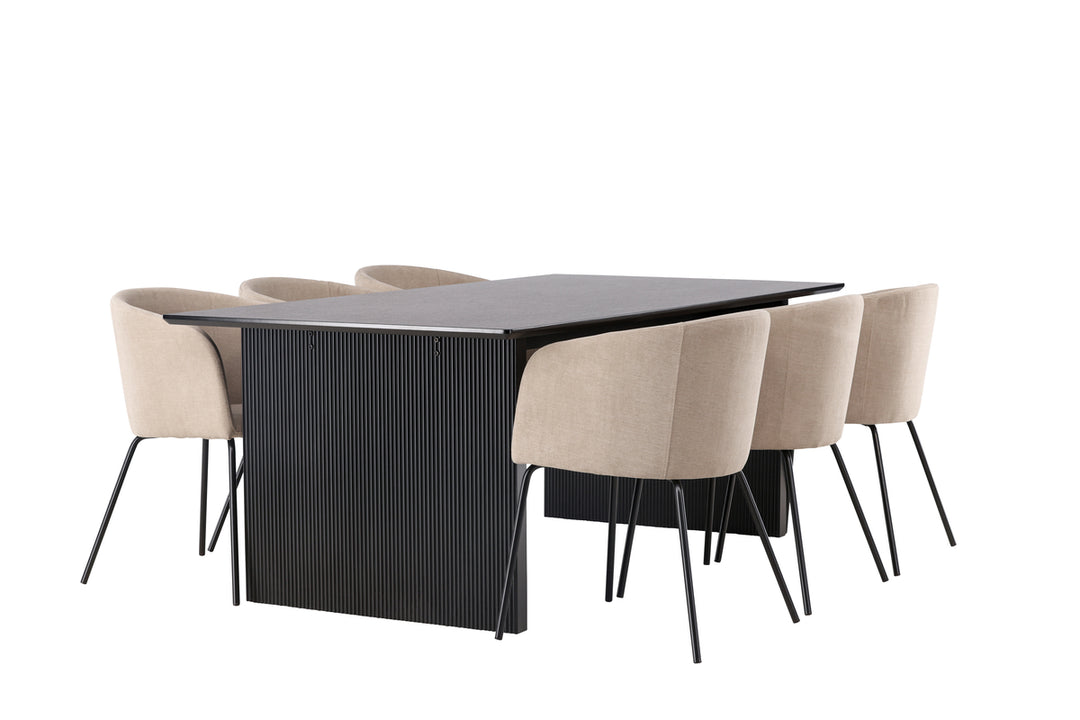 Berit & Vail Matgrupp Beige/Svart