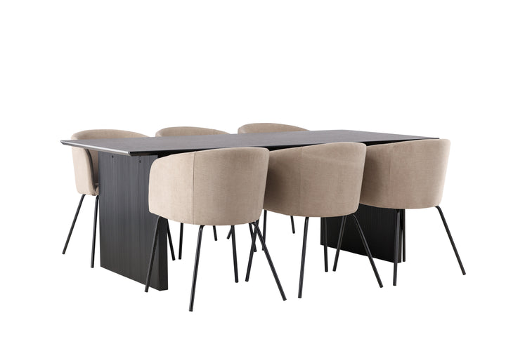 Berit & Vail Matgrupp Beige/Svart