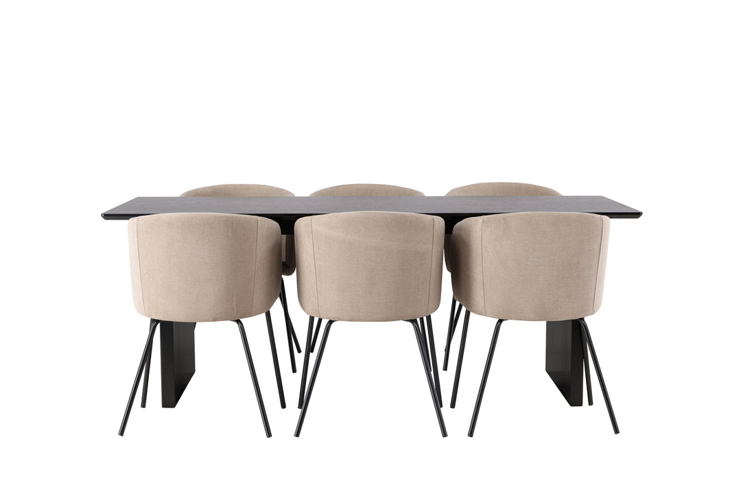 Berit & Vail Matgrupp Beige/Svart