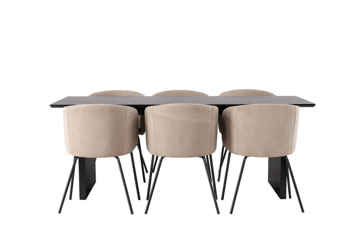Berit & Vail Matgrupp Beige/Svart