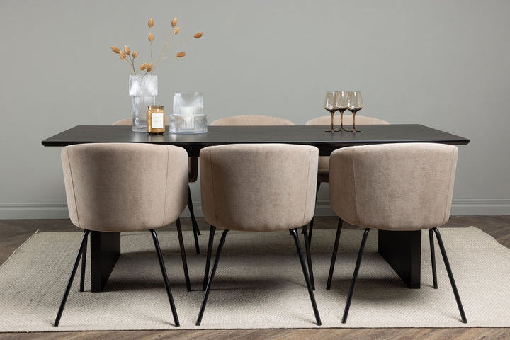 Berit & Vail Matgrupp Beige/Svart