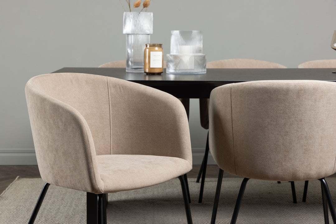 Berit & Vail Matgrupp Beige/Svart