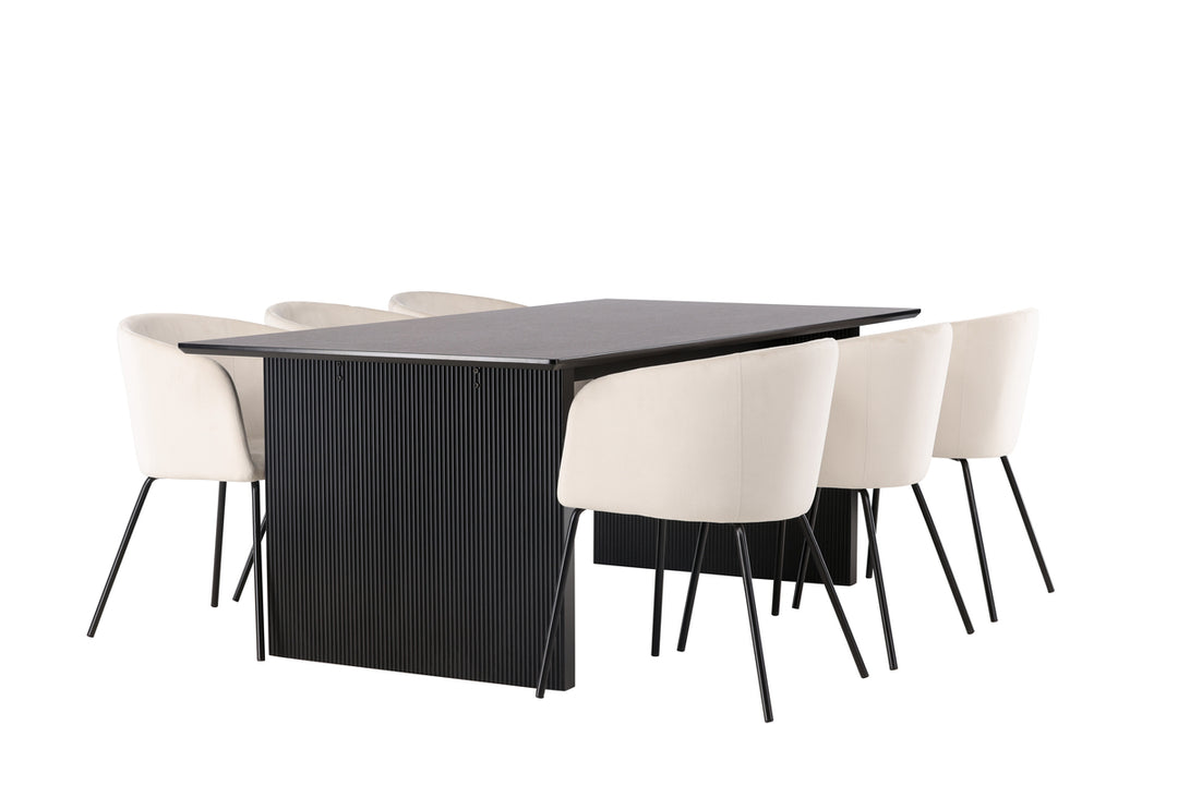 Berit & Vail Matgrupp Beige/Svart