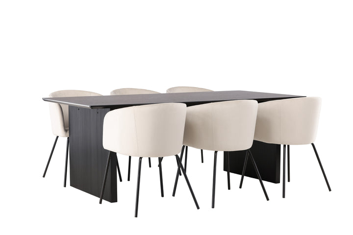 Berit & Vail Matgrupp Beige/Svart
