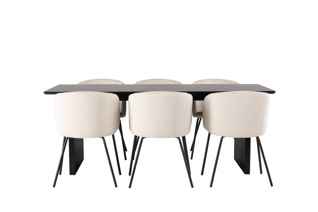 Berit & Vail Matgrupp Beige/Svart