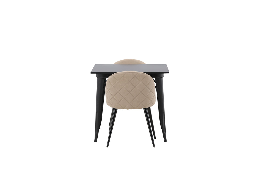 Velvet & Tempe Matgrupp Beige/Svart