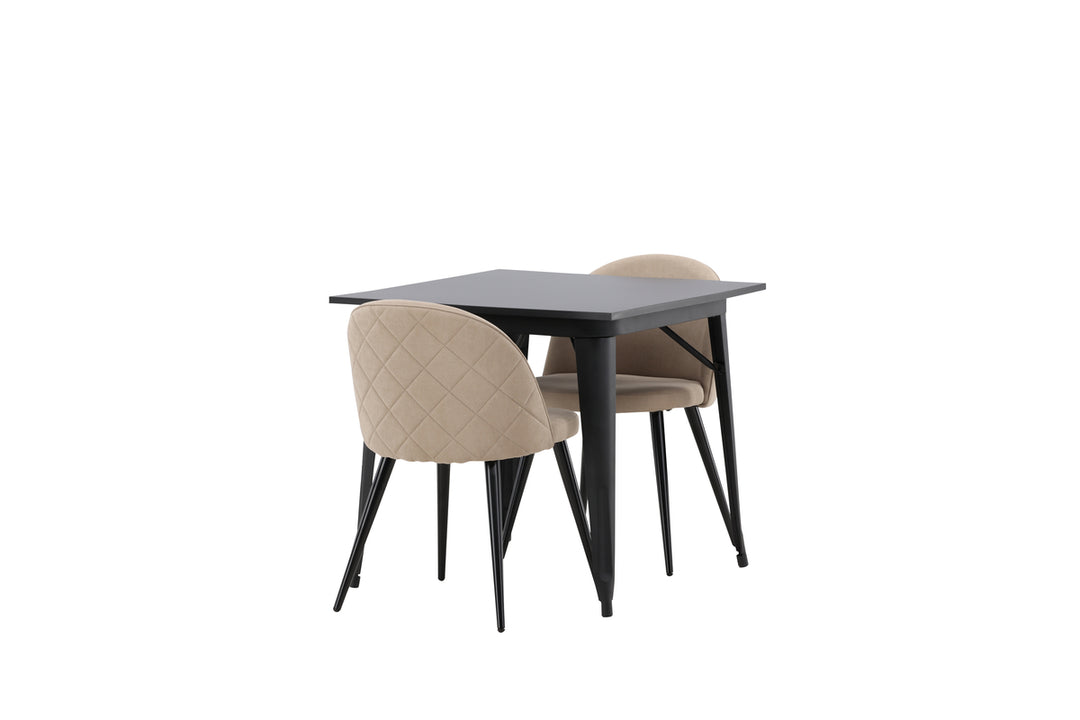 Velvet & Tempe Matgrupp Beige/Svart