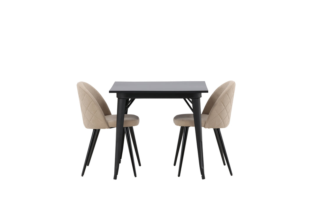 Velvet & Tempe Matgrupp Beige/Svart