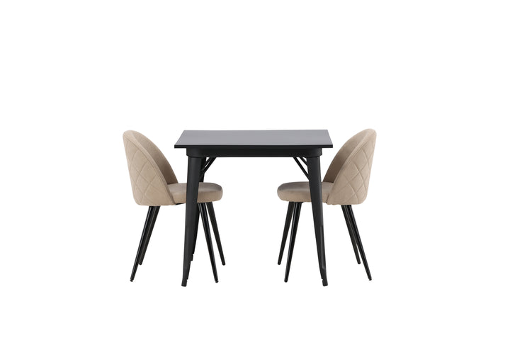 Velvet & Tempe Matgrupp Beige/Svart