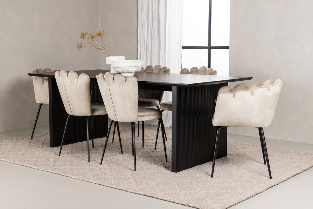 Limhamn & Vail Matgrupp Beige/Svart