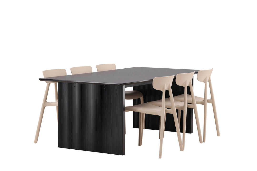 Ursholmen & Vail Matgrupp 2-pack Beige/Svart
