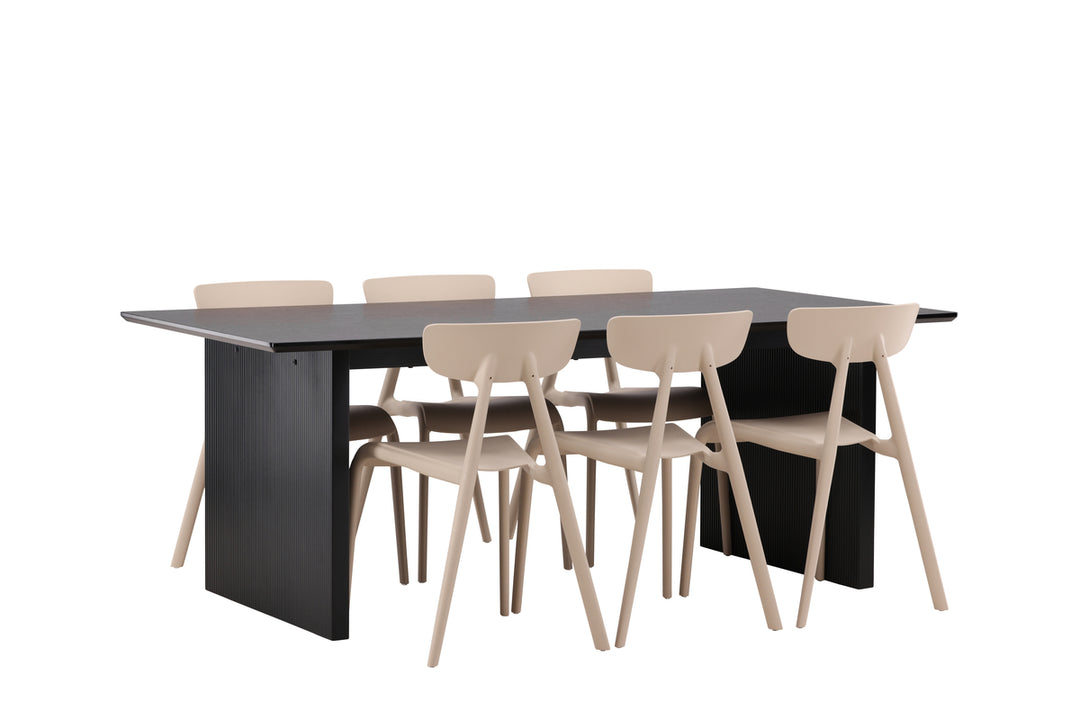 Ursholmen & Vail Matgrupp 2-pack Beige/Svart