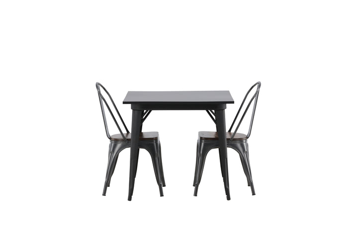 Tempe Matgrupp Svart/Valnöt