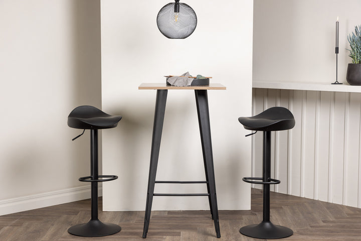 Tempe & Adesto Barbord + Barstolar Svart