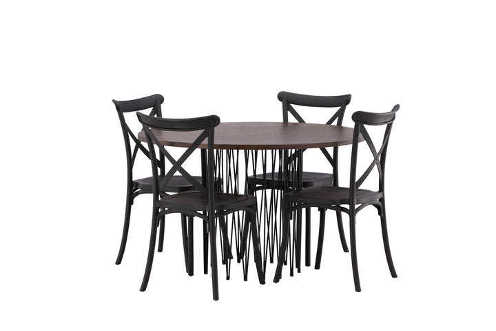 Crosett & Stone Matgrupp Svart/Mocka